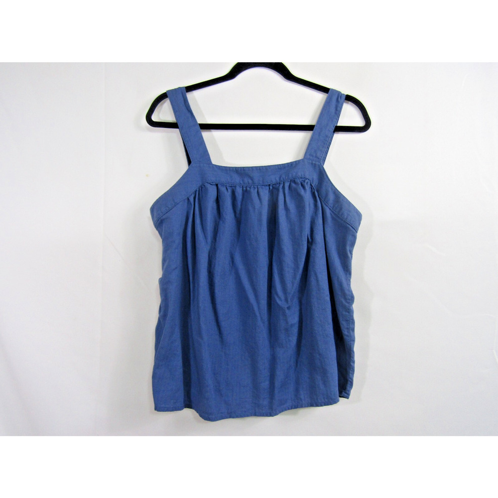 A New Approach Blue Large Top Strappy Fairy Whimsygoth Boho Gathered Cottagecore